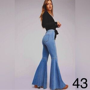 We The Free Light Blue Flare Jeans